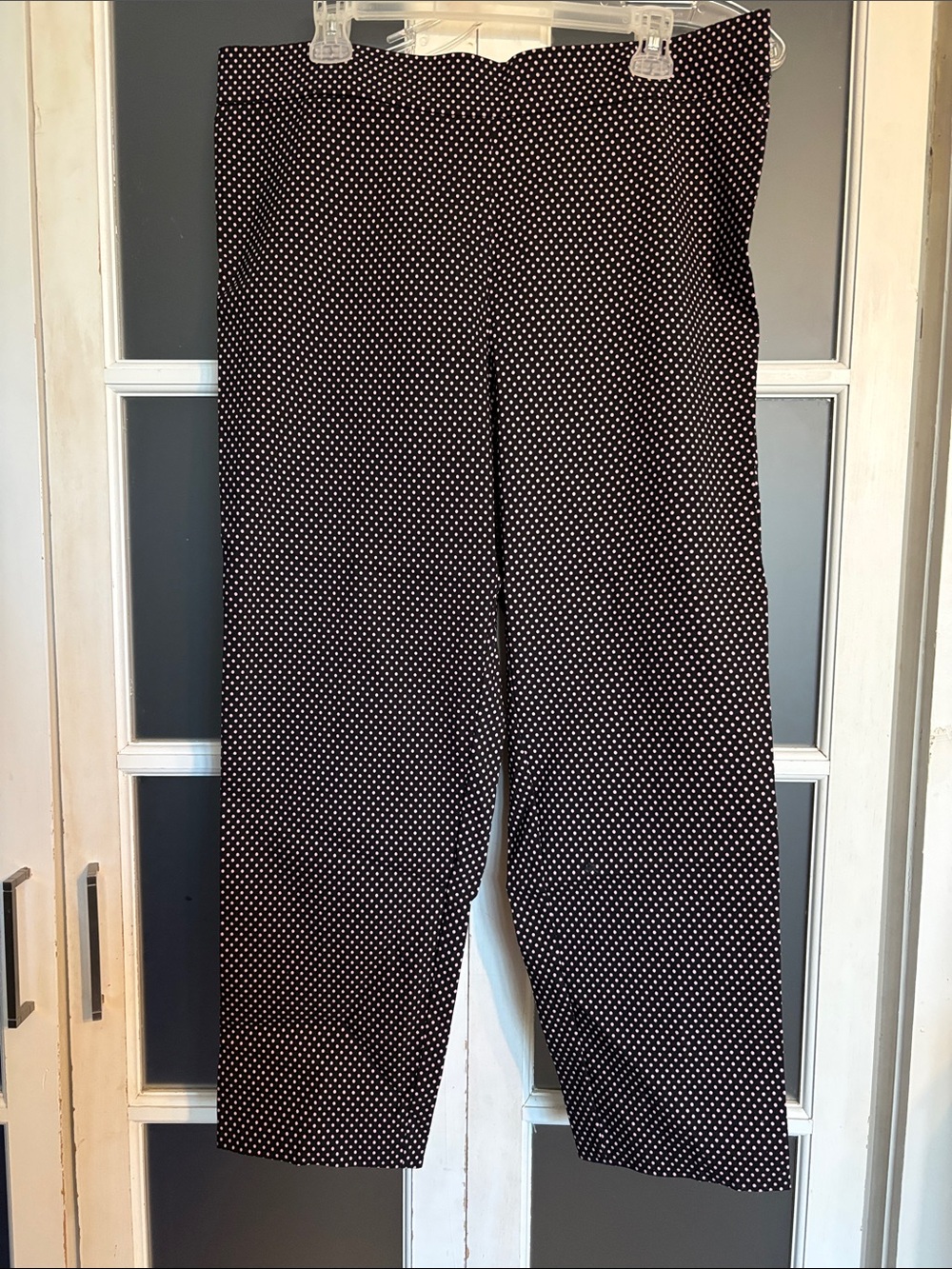 Black Polka Dot cropped Pants